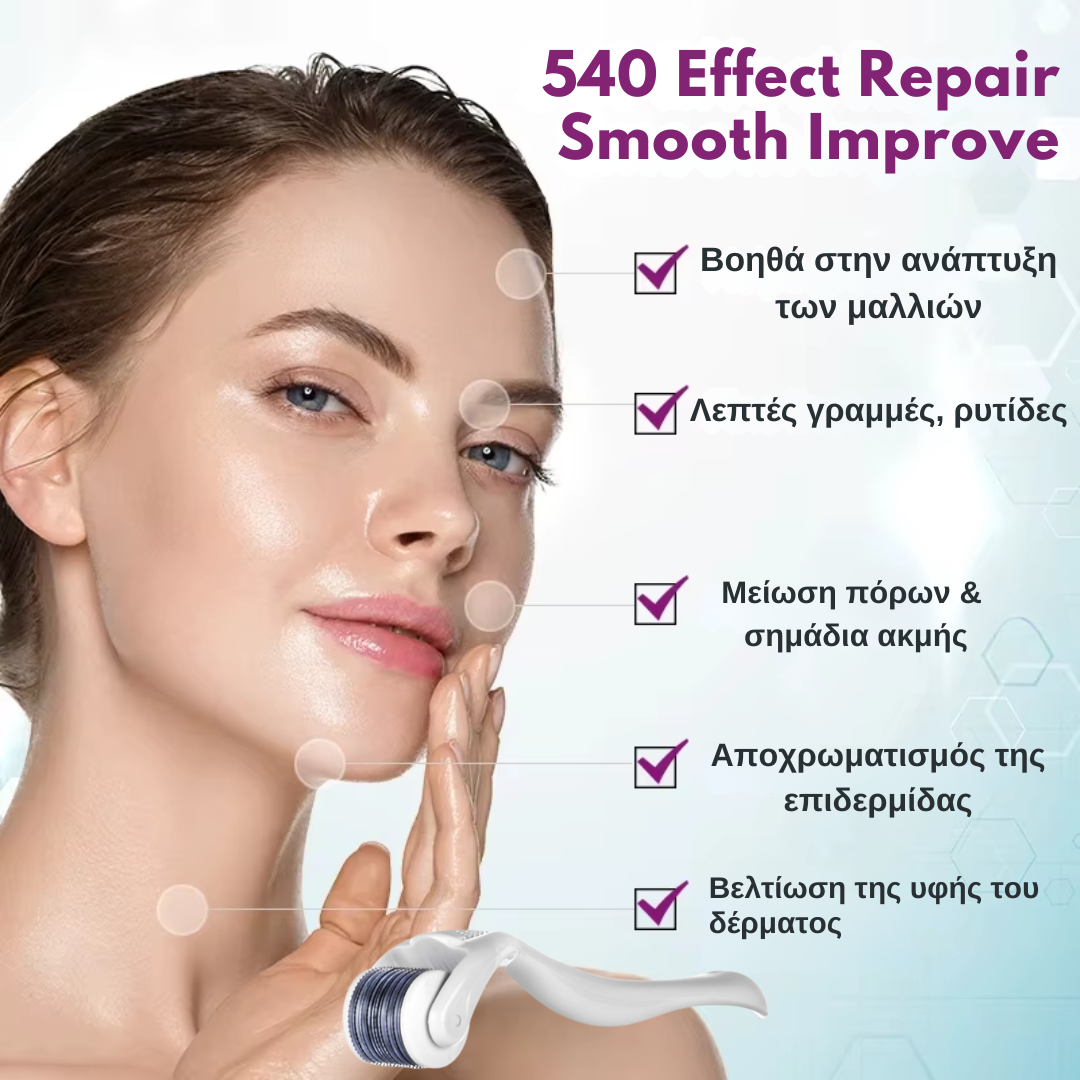 Derma Roller ΕΝΙΣΧΥΣΗΣ ΤΡΙΧΑΣ Τιτανίου 1.0 mm