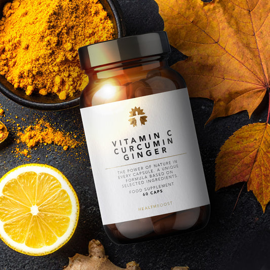 Βιταμίνη C από άγριο τριαντάφυλλο+ Κουρκουμά+ Τζίντζερ